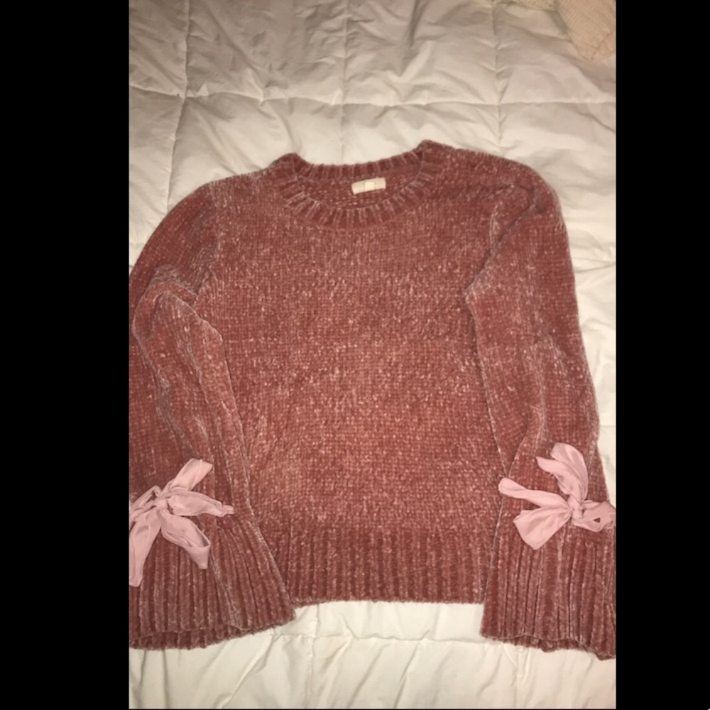 Velvet sweater